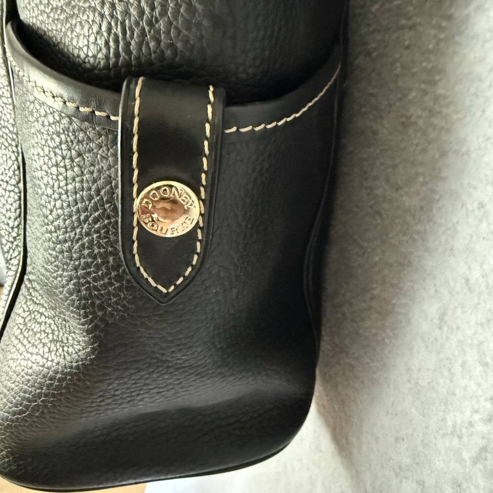 DOONEY & BOURKE Kristen Tote Shoulder Bag Black Pebbled Leather Large - Picture 5 of 13